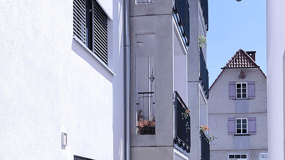 Einbaubalkon aus Beton